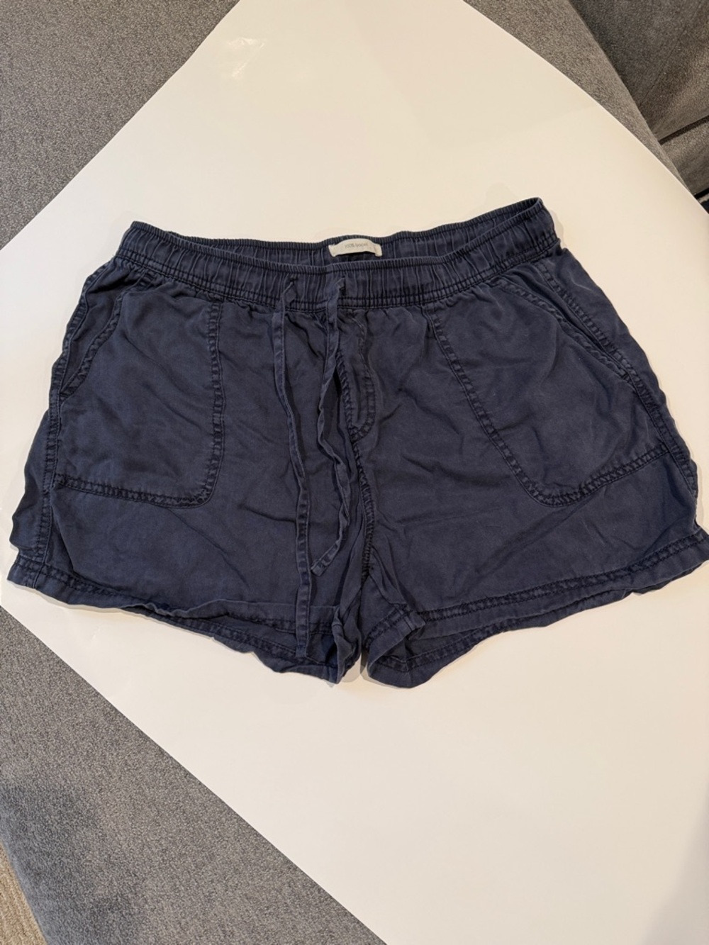 C&C California Navy Elastic-Waist Casual Shorts